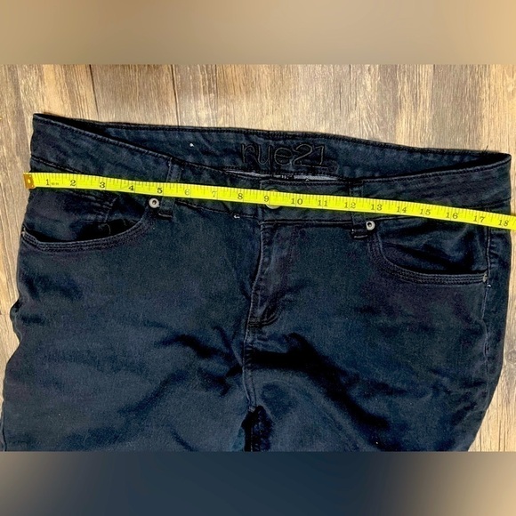 Rue21 Freedom Flex Midrise Skinny Jeans - Black (Sz 14R Plus) - Picture 5 of 8
